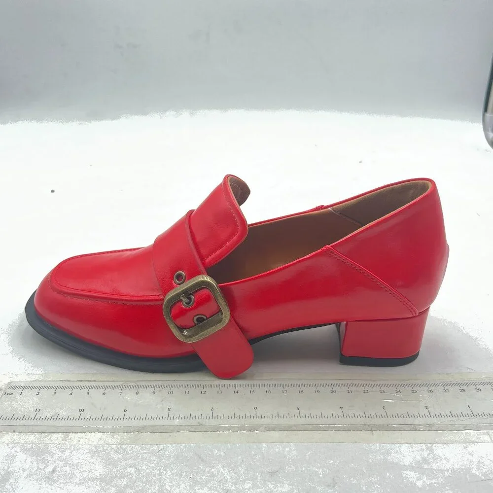 YDN Red Patent Leather Heels - Picture 2 of 8